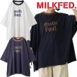 画像1: MILKFED ( ミルクフェド ) - CUT OUT LOGO BIG S/S TOP (1)