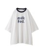 画像2: MILKFED ( ミルクフェド ) - CUT OUT LOGO BIG S/S TOP (2)