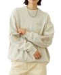 画像12: MILKFED ( ミルクフェド ) - FLOWER ELBOW PATCH SWEAT TOP (12)