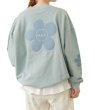 画像14: MILKFED ( ミルクフェド ) - FLOWER ELBOW PATCH SWEAT TOP (14)