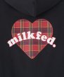 画像8: MILKFED ( ミルクフェド ) - PLAID HEART SWEAT HOODIE (8)