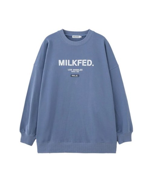 画像3: MILKFED ( ミルクフェド ) - STENCIL AND BAR LOGO BIG SWEAT TOP (3)