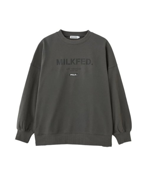 画像5: MILKFED ( ミルクフェド ) - STENCIL AND BAR LOGO BIG SWEAT TOP (5)