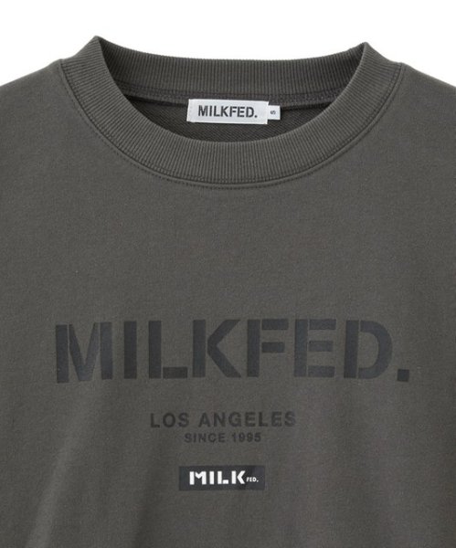 画像7: MILKFED ( ミルクフェド ) - STENCIL AND BAR LOGO BIG SWEAT TOP (7)