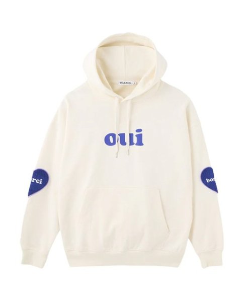 画像2: MILKFED ( ミルクフェド ) - HEART ELBOW PATCH SWEAT HOODIE (2)