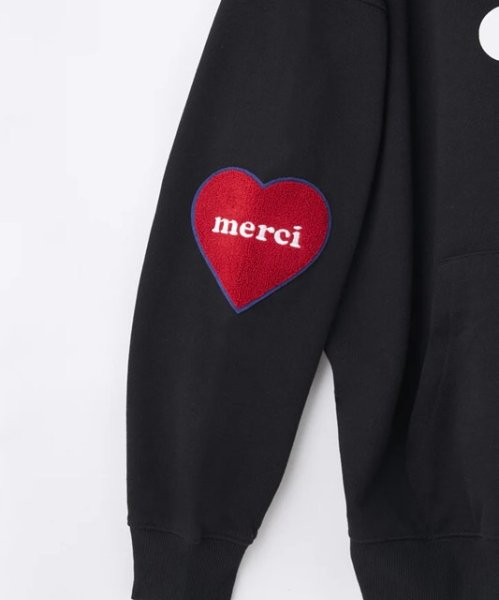 画像7: MILKFED ( ミルクフェド ) - HEART ELBOW PATCH SWEAT HOODIE (7)