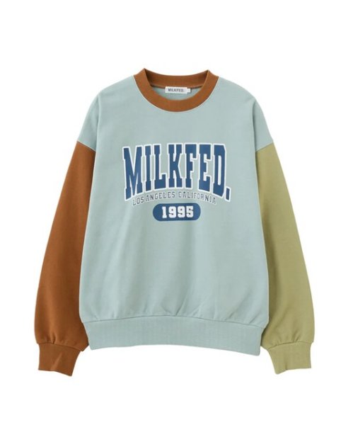 画像3: MILKFED ( ミルクフェド ) - COLOR BLOCK SWEAT TOP (3)