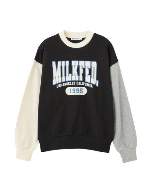 画像4: MILKFED ( ミルクフェド ) - COLOR BLOCK SWEAT TOP (4)