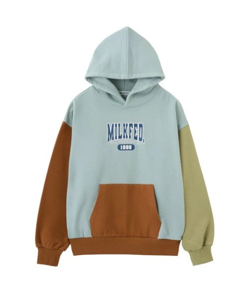 画像2: MILKFED ( ミルクフェド ) - COLOR BLOCK SWEAT HOODIE (2)
