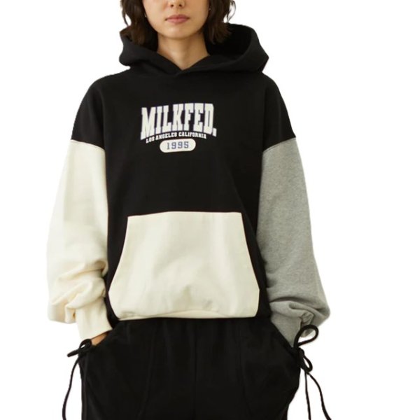 画像10: MILKFED ( ミルクフェド ) - COLOR BLOCK SWEAT HOODIE (10)