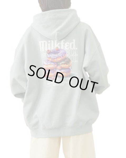 画像11: MILKFED ( ミルクフェド ) - DONUTS LOGO SWEAT HOODIE (11)