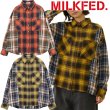 画像1: MILKFED ( ミルクフェド ) - WASHED PANEL SHIRT (1)