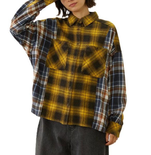 画像11: MILKFED ( ミルクフェド ) - WASHED PANEL SHIRT (11)
