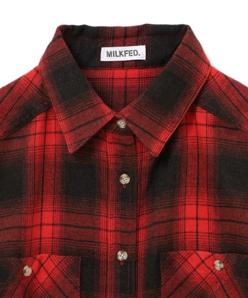 画像6: MILKFED ( ミルクフェド ) - WASHED PANEL SHIRT (6)