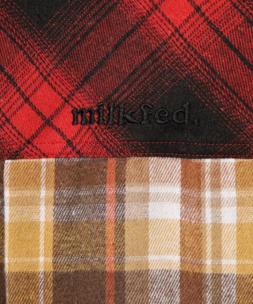 画像9: MILKFED ( ミルクフェド ) - WASHED PANEL SHIRT (9)