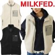画像1: MILKFED ( ミルクフェド ) - LOGO BOA VEST (1)