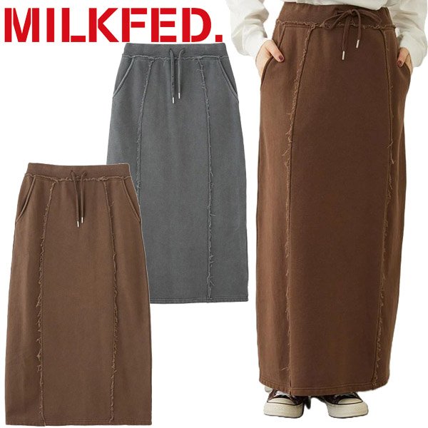 画像1: MILKFED ( ミルクフェド ) - FADED SWEAT LONG SKIRT (1)