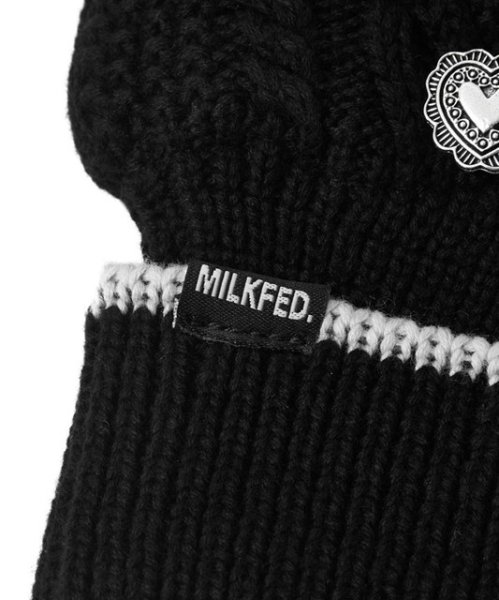 画像7: MILKFED ( ミルクフェド ) - HEART CABLE MITTENS (7)