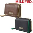 画像1: MILKFED ( ミルクフェド ) - LOGO TRIFOLD LEATHER WALLET (1)