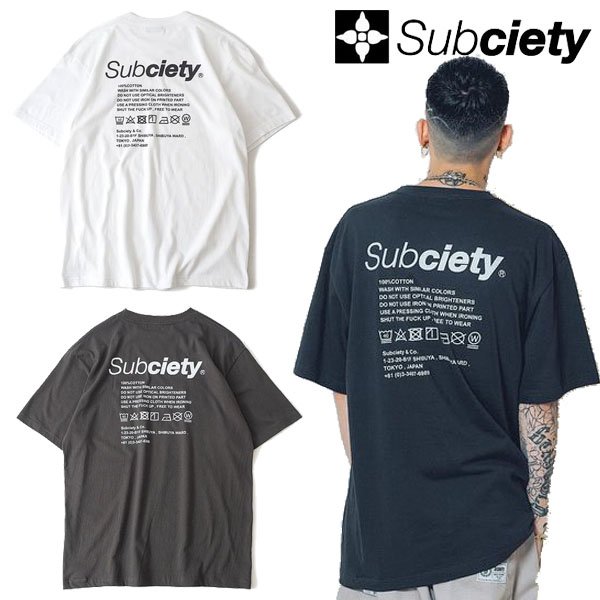 画像1: SUBCIETY ( サブサエティ- ) - LABEL TEE (1)