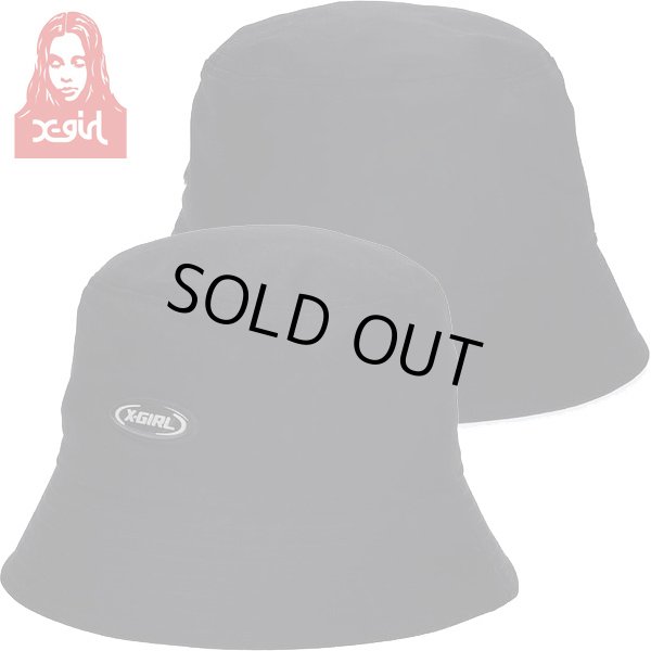 画像1: X-girl ( エックスガール ) - BROKEN OVAL LOGO BUCKET HAT (1)