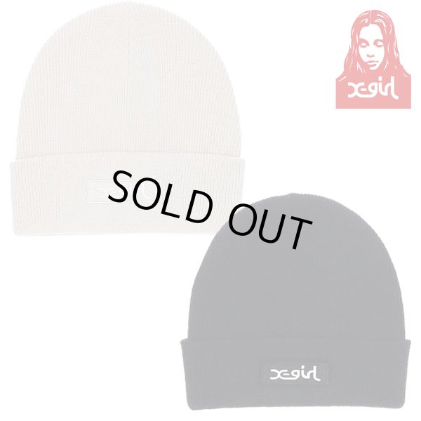 画像1: X-girl ( エックスガール ) - BOX LOGO KNIT CAP (1)