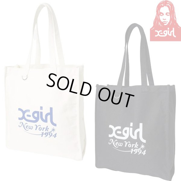 画像1: X-girl ( エックスガール ) - X-girl NEW YORK CANVAS TOTE BAG (1)