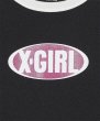 画像7: X-girl ( エックスガール ) - GLITTER OVAL LOGO S/S BABY TEE (7)