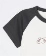 画像8: X-girl ( エックスガール ) - RHINESTONE CHUBBY LOGO S/S RAGLAN BABY TEE (8)