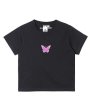 画像3: X-girl ( エックスガール ) - EMBROIDERED BUTTERFLY LOGO S/S BABY TEE (3)