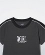 画像7: X-girl ( エックスガール ) - CONTRAST STRIPE S/S BABY TEE (7)