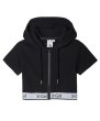 画像3: X-girl ( エックスガール ) - LOGO AND STRIPE S/S ZIP UP HOODIE (3)