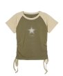 画像2: X-girl ( エックスガール ) - DOTTED STAR S/S RAGRAN BABY TOP (2)