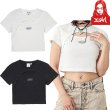 画像1: X-girl ( エックスガール ) - FRONT SLIT S/S TOP (1)