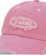 画像8: X-girl ( エックスガール ) - DISTRESSED 6PANEL CAP (8)