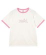 画像2: X-girl ( エックスガール ) - OUTLINE MILLS LOGO S/S RINGER TEE (2)