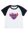 画像2: X-girl ( エックスガール ) - BURNING HEART RAGLAN S/S BABY TEE (2)