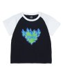 画像3: X-girl ( エックスガール ) - BURNING HEART RAGLAN S/S BABY TEE (3)