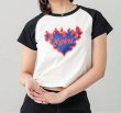 画像8: X-girl ( エックスガール ) - BURNING HEART RAGLAN S/S BABY TEE (8)