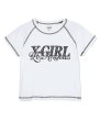 画像2: X-girl ( エックスガール ) - CHROME EFFECT LOGO RAGLAN S/S BABY TEE (2)