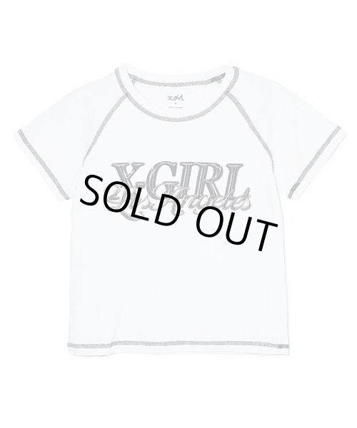 X-girl ( エックスガール ) - CHROME EFFECT LOGO RAGLAN S/S