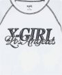 画像6: X-girl ( エックスガール ) - CHROME EFFECT LOGO RAGLAN S/S BABY TEE (6)