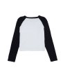 画像4: X-girl ( エックスガール ) - RHINESTONE SCRIPT LOGO L/S RAGLAN BABY TEE (4)