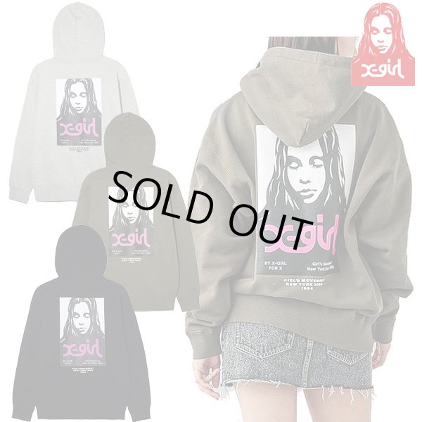 画像1: X-girl ( エックスガール ) - X-girl FACE POSTER SWEAT HOODIE (1)