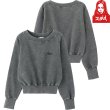 画像1: X-girl ( エックスガール ) - WIDE NECK SWEAT TOP (1)