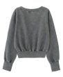 画像3: X-girl ( エックスガール ) - WIDE NECK SWEAT TOP (3)