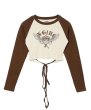 画像2: X-girl ( エックスガール ) - CROWN AND WINGS RAGLAN L/S BABY TEE (2)