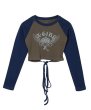 画像3: X-girl ( エックスガール ) - CROWN AND WINGS RAGLAN L/S BABY TEE (3)