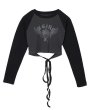 画像4: X-girl ( エックスガール ) - CROWN AND WINGS RAGLAN L/S BABY TEE (4)