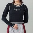 画像10: X-girl ( エックスガール ) - OLD ENGLISH L/S BABY TEE (10)